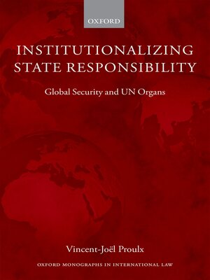cover image of Institutionalizing State Responsibility